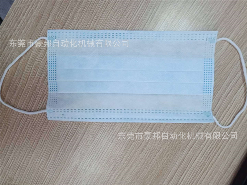 一拖一平面口罩機全自動平面口罩機高速平面口罩生產線